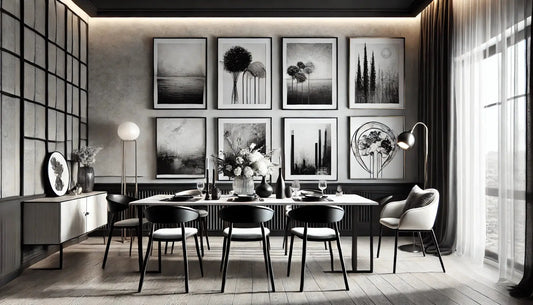 Tableaux Noir et Blanc pour Salle à Manger
