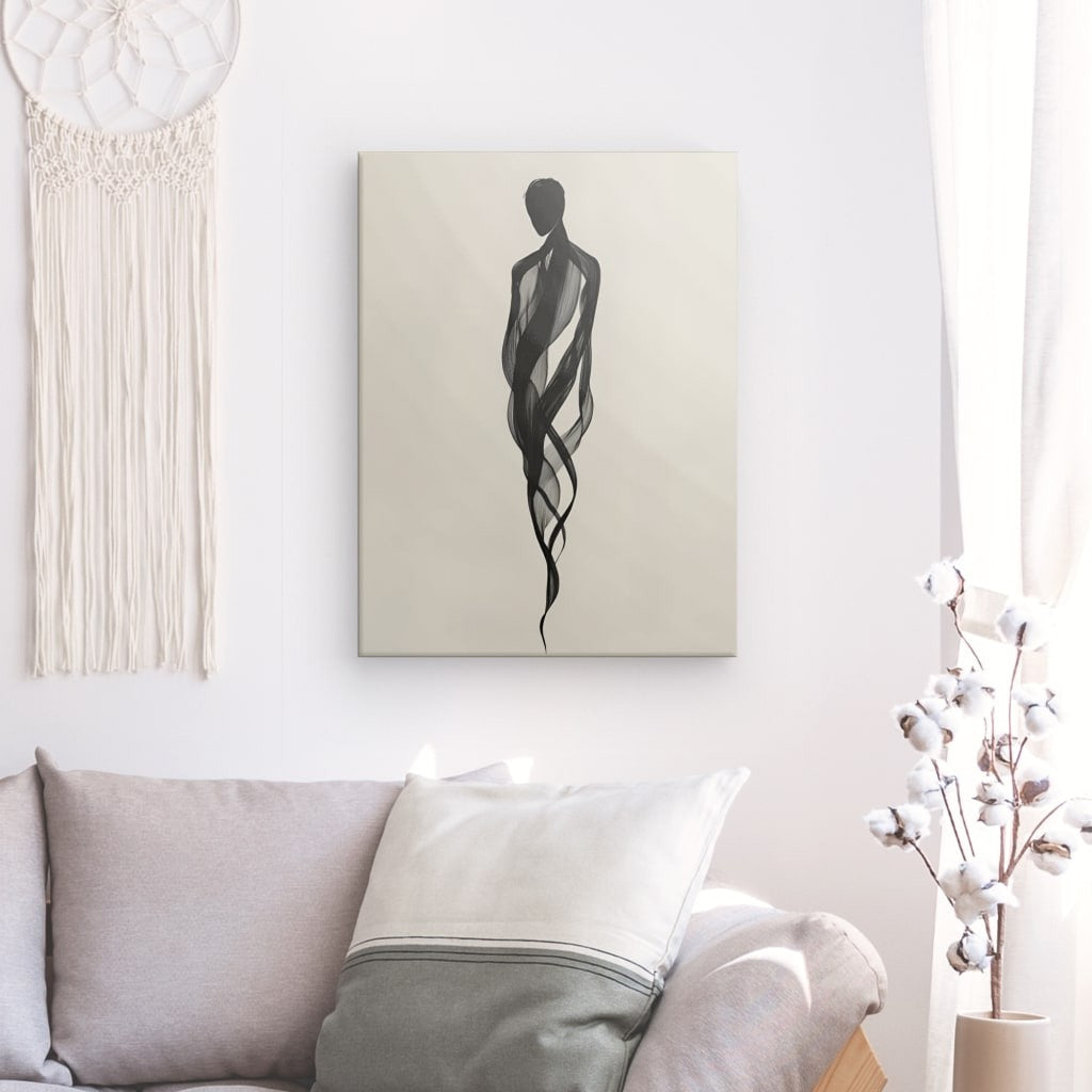 Tableau personnage abstrait design moderne