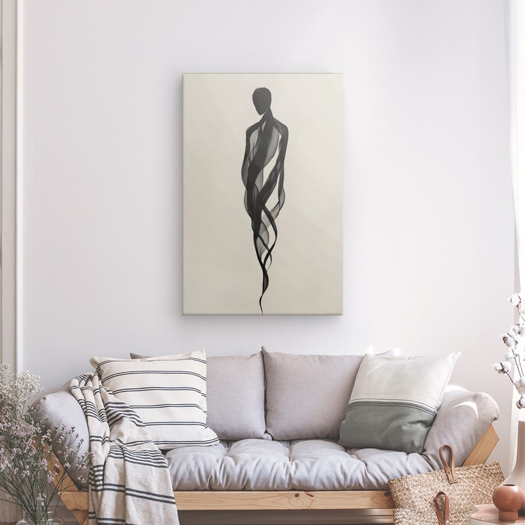 Tableau personnage abstrait design moderne