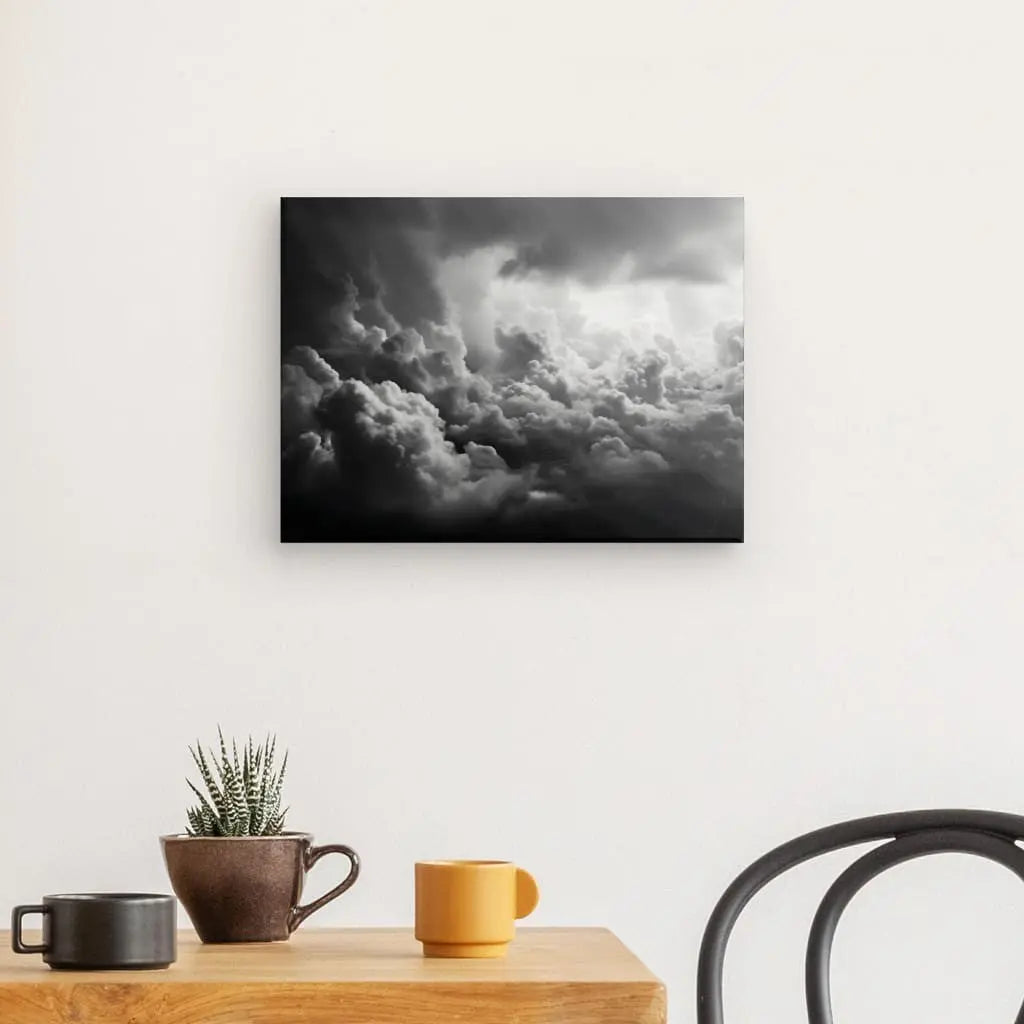 Tableau Nuages Ciel Coton Cumulonimbus Noir et Blanc - #tag1# - #tag2#