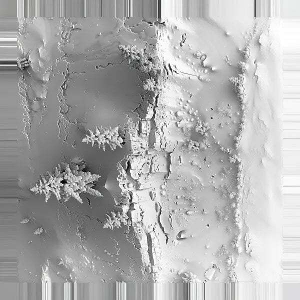 Tableau Paysage Enneigé Drône Montagne Blanche - #tag1# - #tag2#