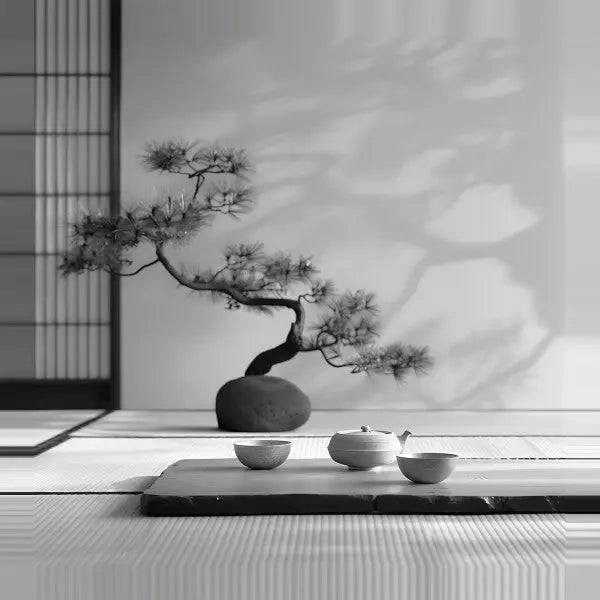 Tableau Nature Morte Relaxante Noir et Blanc - #tag1# - #tag2#