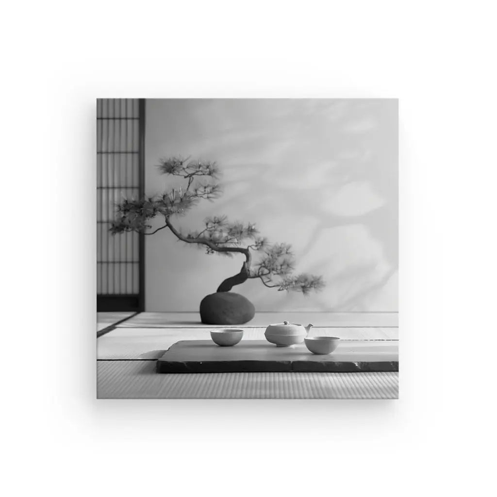 Tableau Nature Morte Relaxante Noir et Blanc - #tag1# - #tag2#
