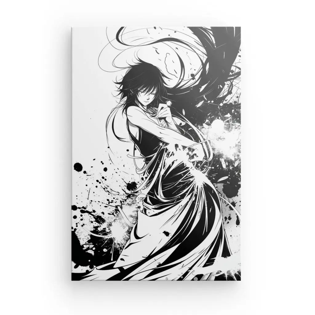Tableau Dessin Portrait Manga Monochrome - #tag1# - #tag2#