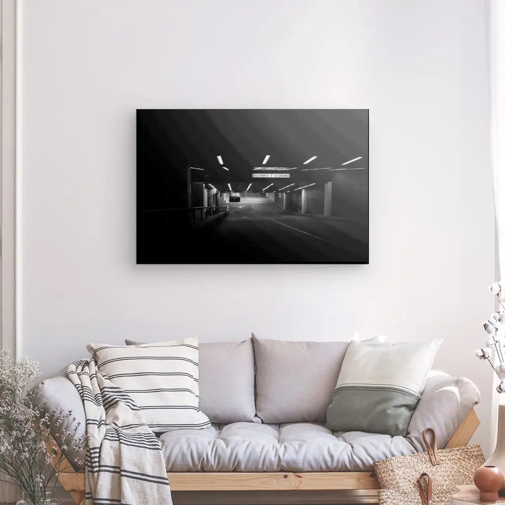 Tableau Parking Souterrain Noir et Blanc - #tag1# - #tag2#