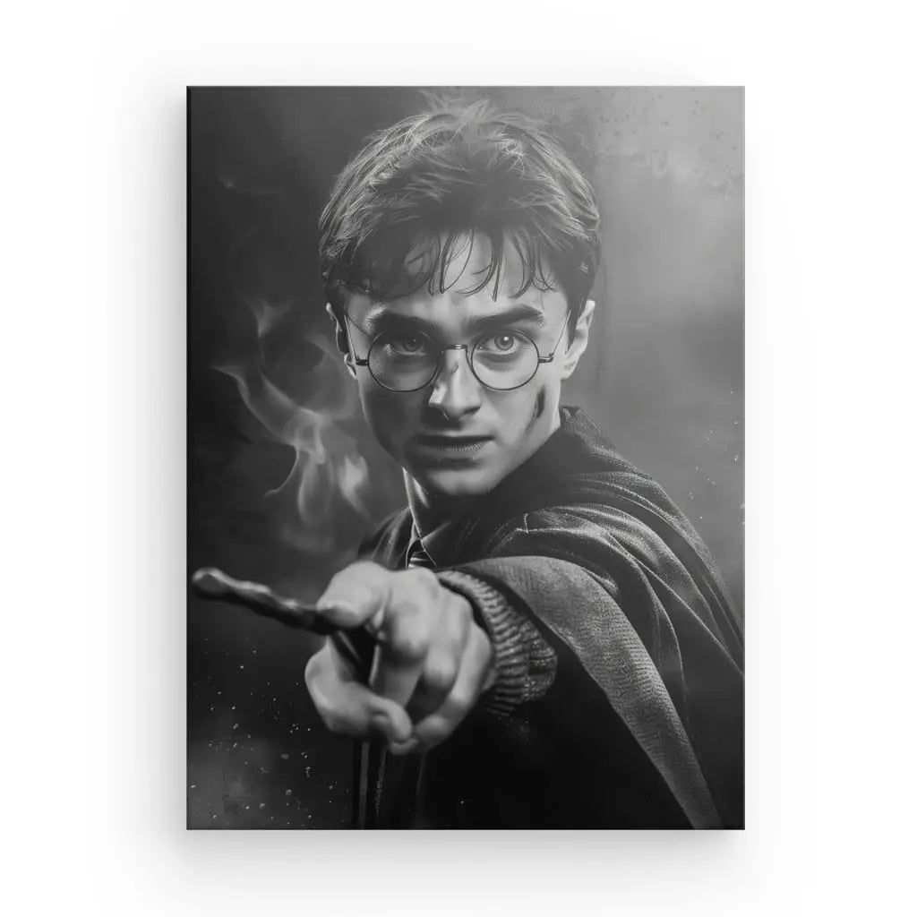 Tableau Harry Potter Poudlard Noir et Blanc - #tag1# - #tag2#