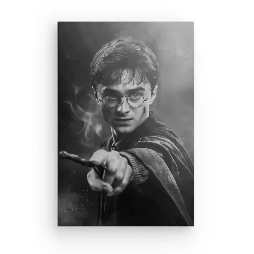 Tableau Harry Potter Poudlard Noir et Blanc - #tag1# - #tag2#