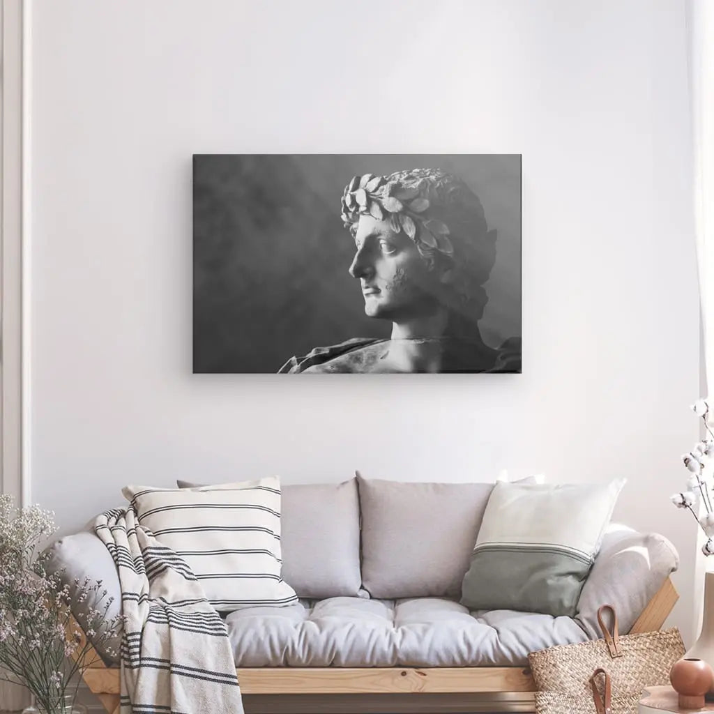 Tableau Statue Romaine Noir et Blanc - #tag1# - #tag2#