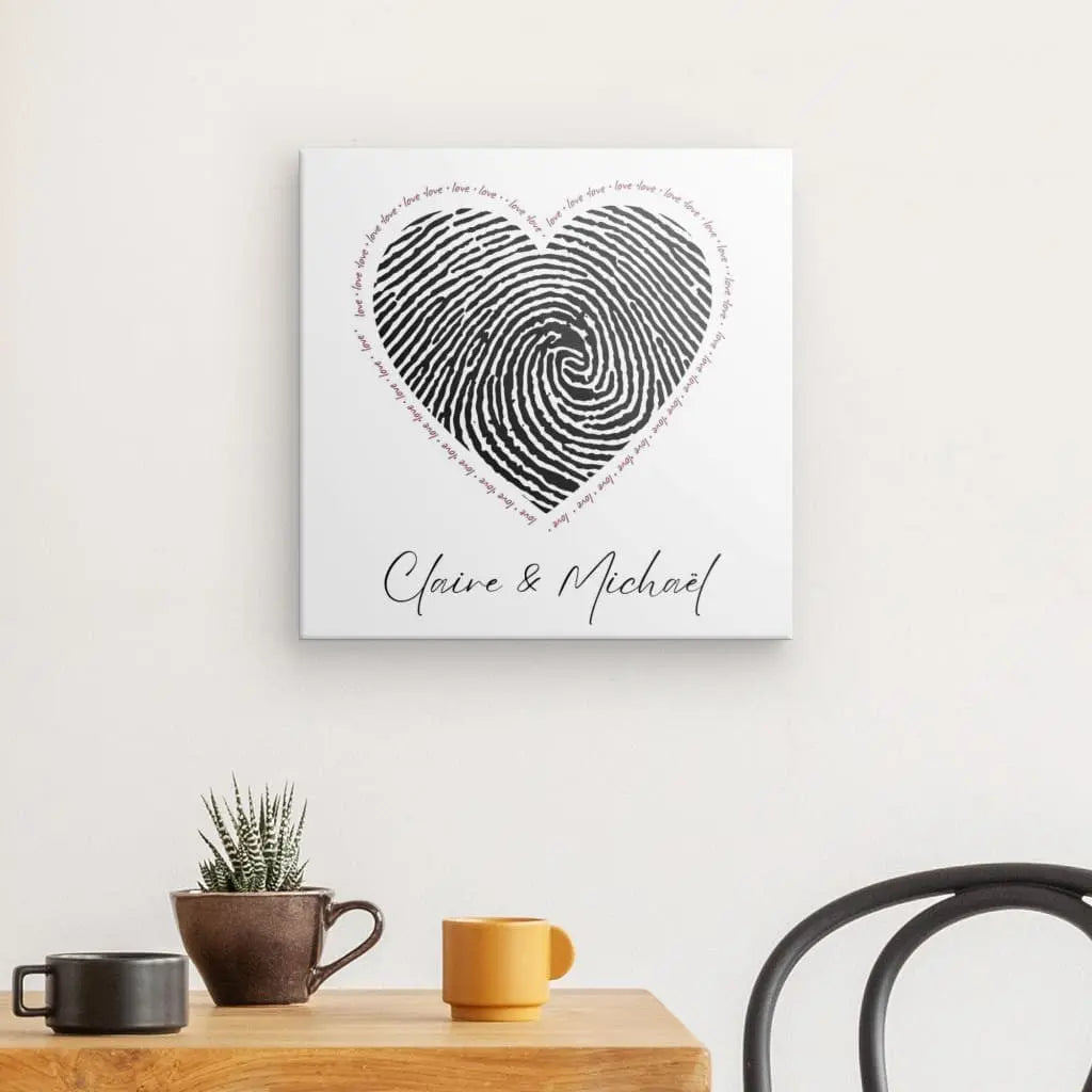 Tableau Personnalisé Couple Prénoms - #tag1# - #tag2#