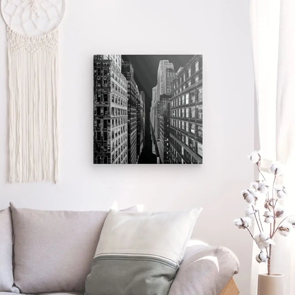 Tableau Ville Architecture Virtuelle Noir et Blanc - #tag1# - #tag2#