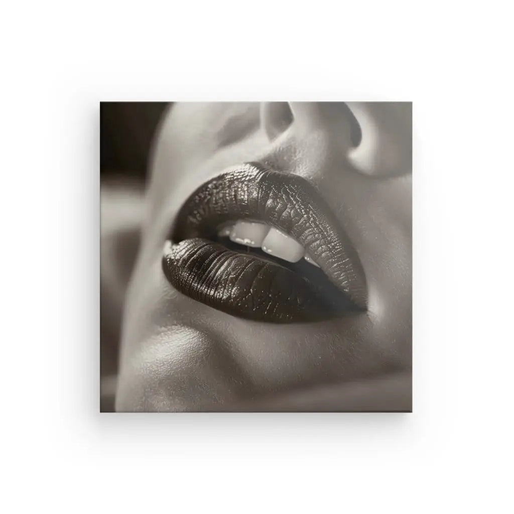 Tableau Rouge à Lèvres Voluptueuses Noir et Blanc - #tag1# - #tag2#