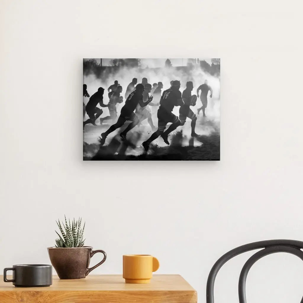 Tableau Equipe Rugbymans Noir et Blanc - #tag1# - #tag2#