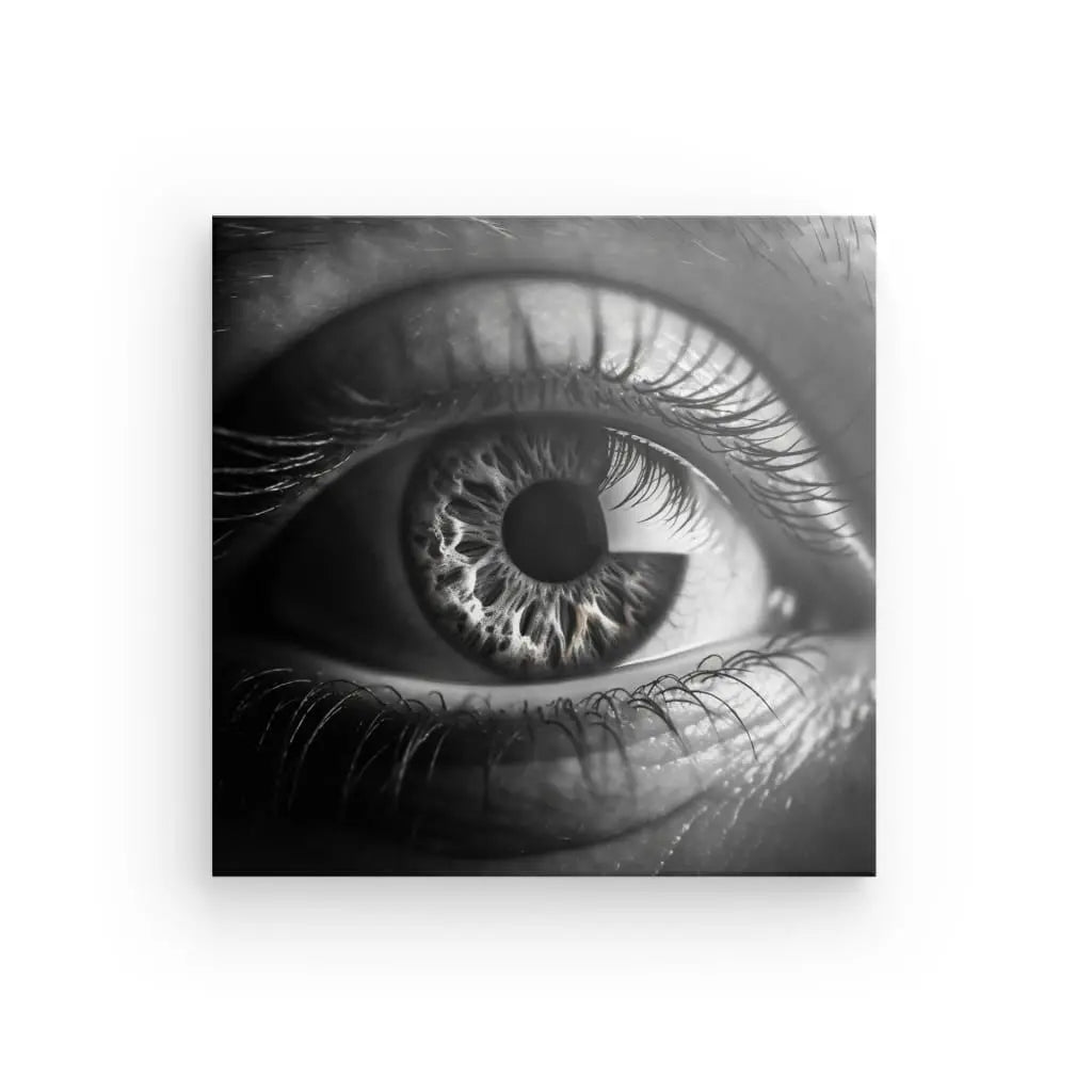 Tableau Oeil Gros Plan Noir et Blanc - #tag1# - #tag2#