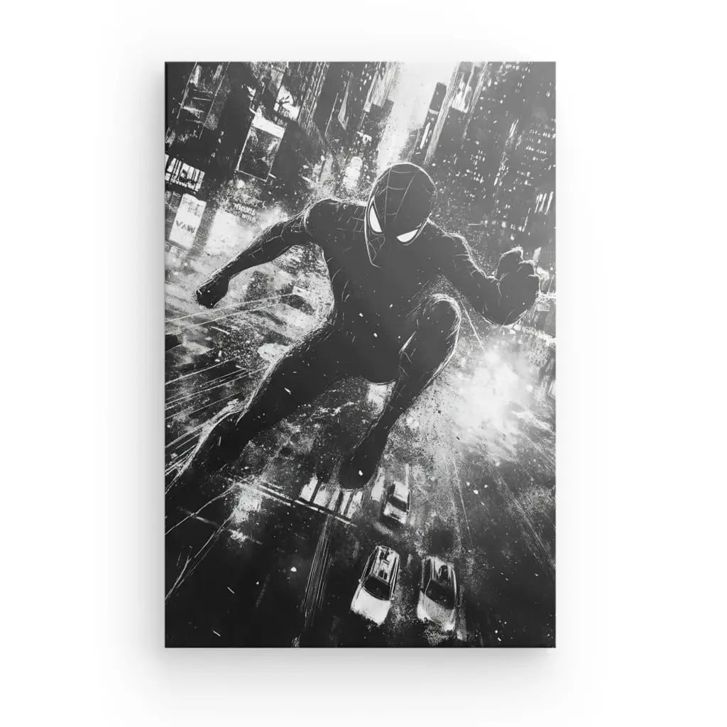 Tableau Dessin Spiderman Noir et Blanc - #tag1# - #tag2#