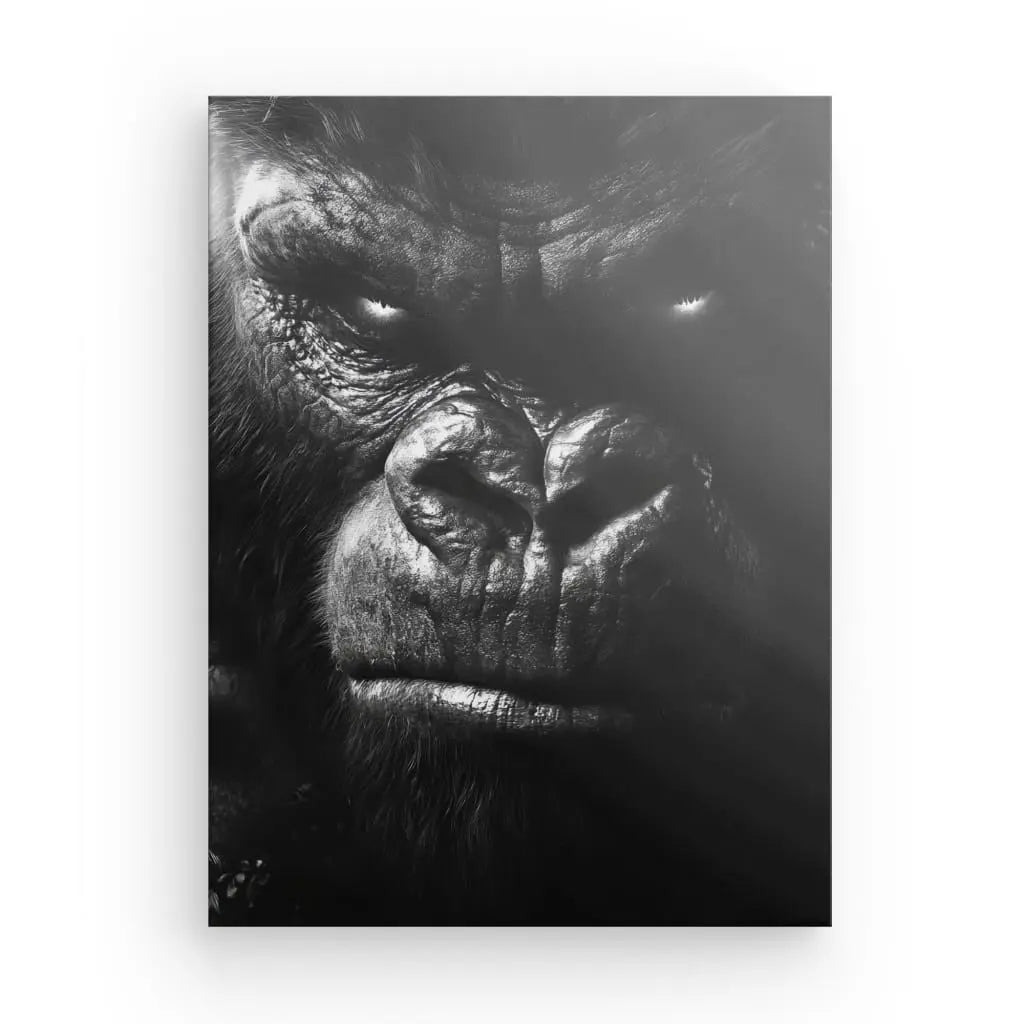 Tableau King Kong Gros Plan Noir et Blanc - #tag1# - #tag2#