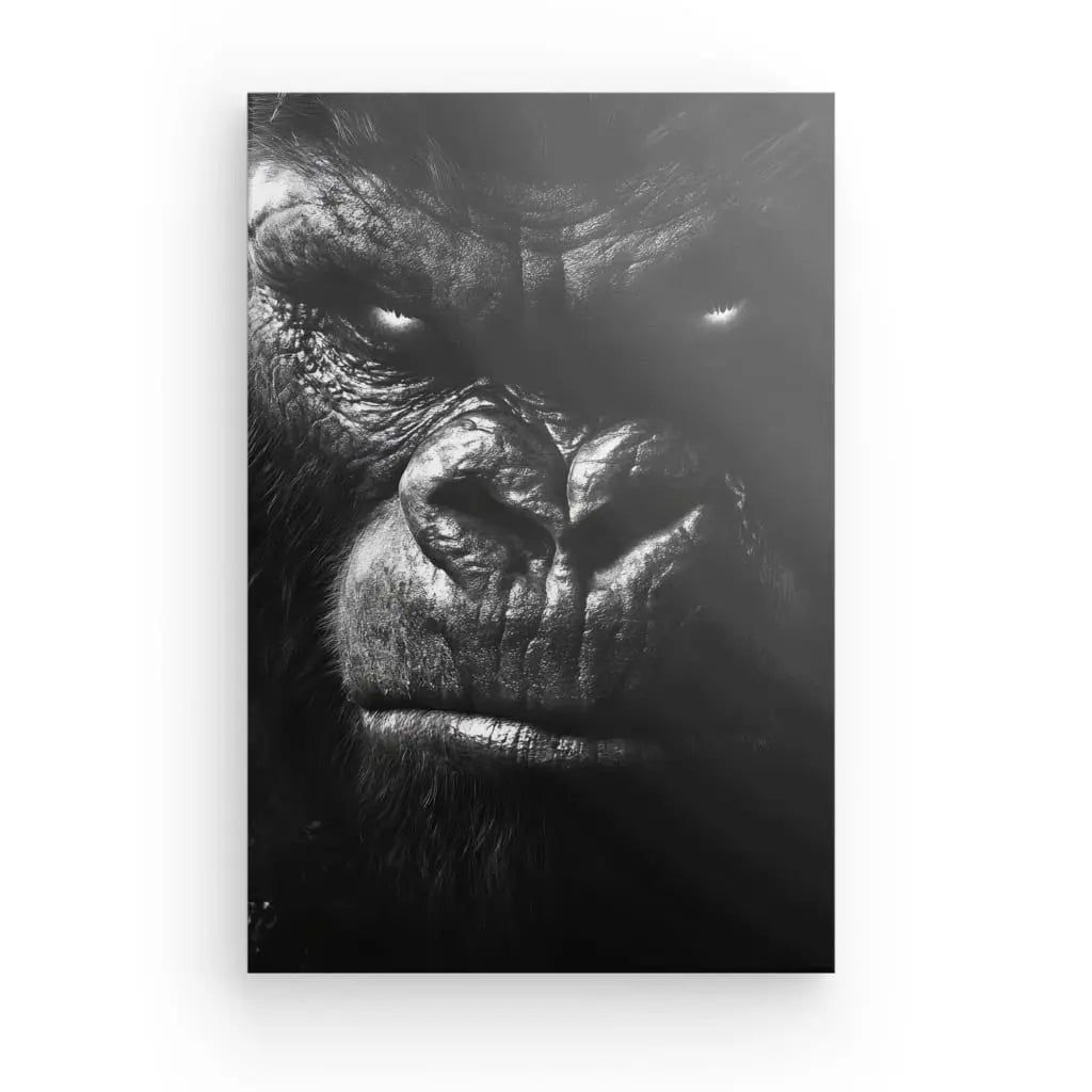 Tableau King Kong Gros Plan Noir et Blanc - #tag1# - #tag2#