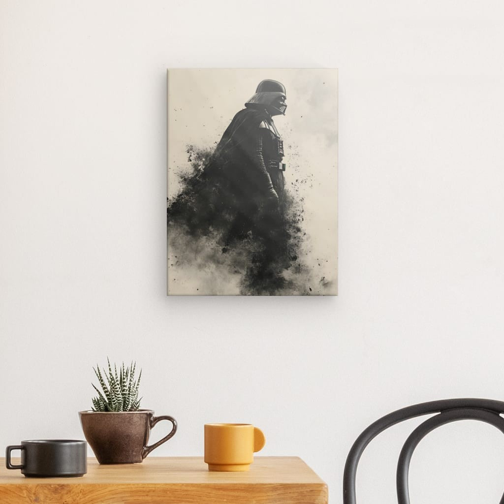Tableau sépia profil Dark Vador