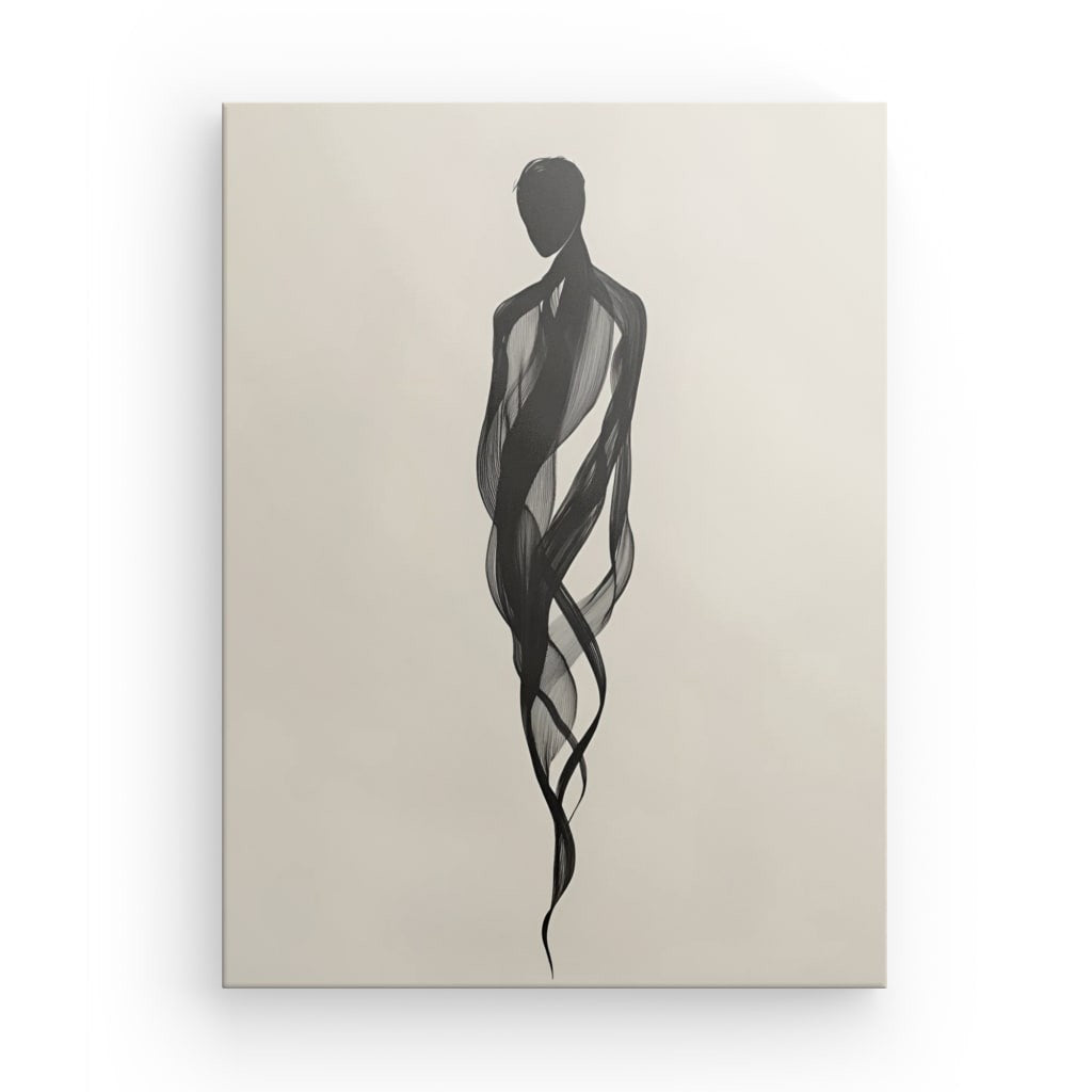 Tableau personnage abstrait design moderne