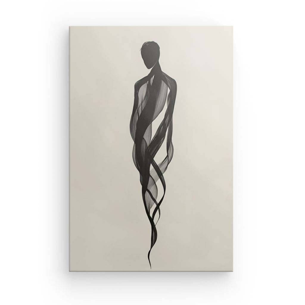 Tableau personnage abstrait design moderne