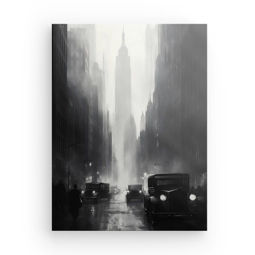 Tableau peinture New-York ancien Empire State Building