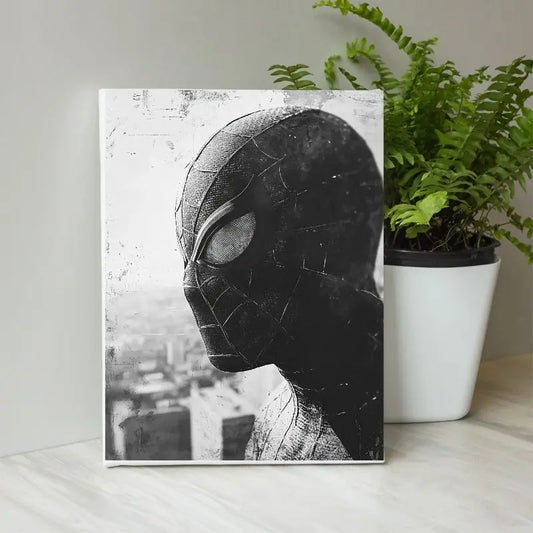 Tableau Portrait Spiderman Noir et Blanc Univers Noir et Blanc