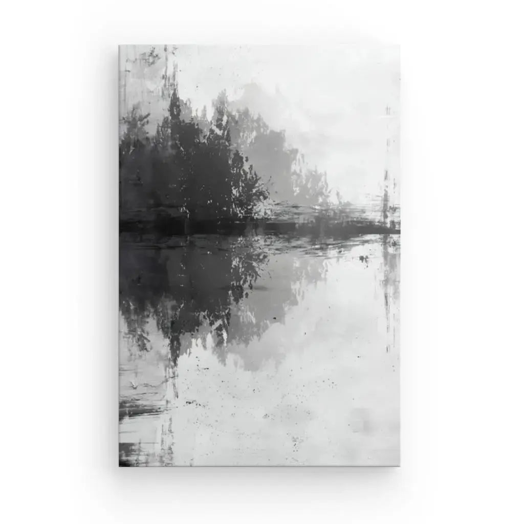 Tableau Abstrait Ombres Peinture Noir et Blanc - Univers Noir et Blanc - #tag1# - #tag2# - #tag3#