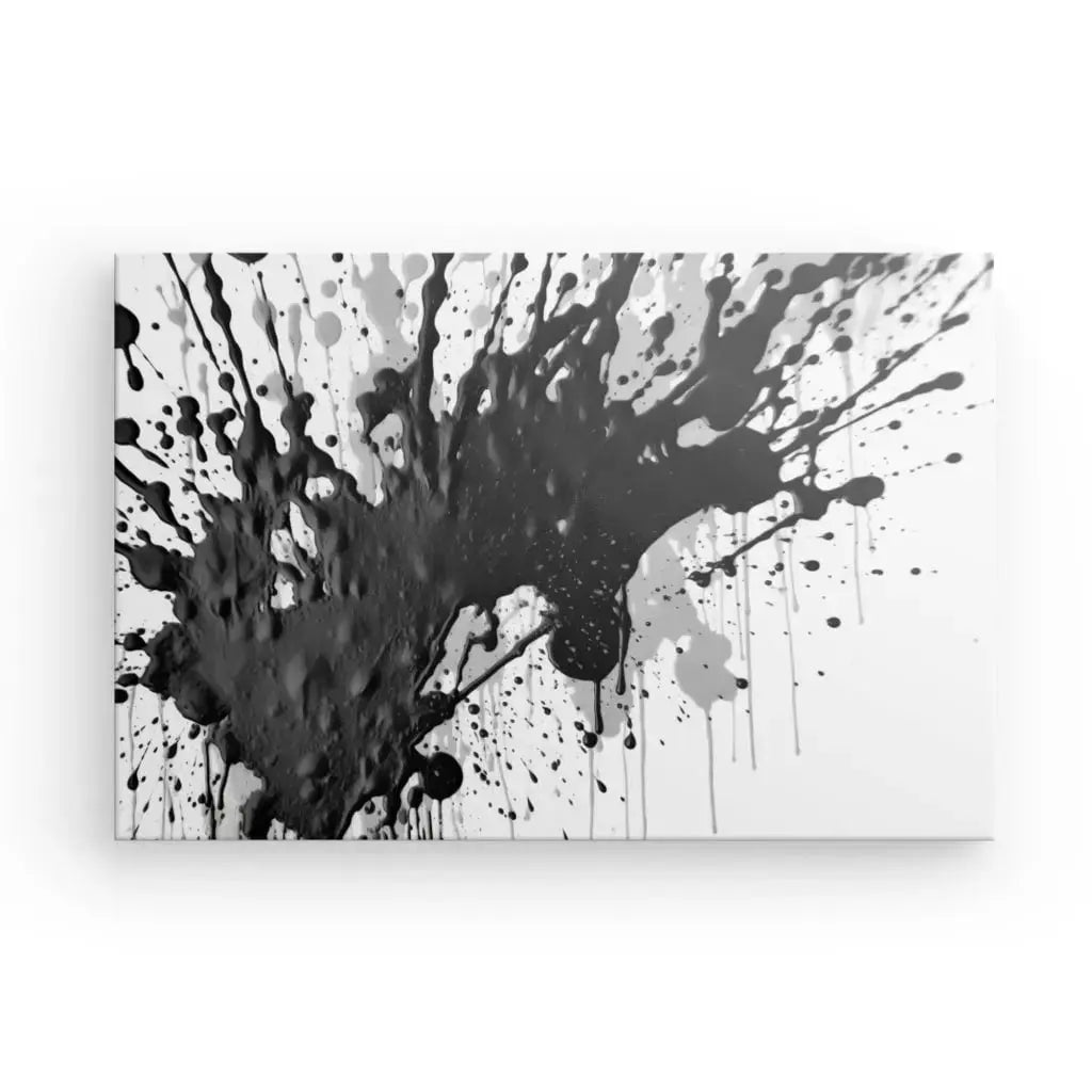 Tableau Abstrait Projections Peinture Noir et Blanc - Univers Noir et Blanc - #tag1# - #tag2# - #tag3#