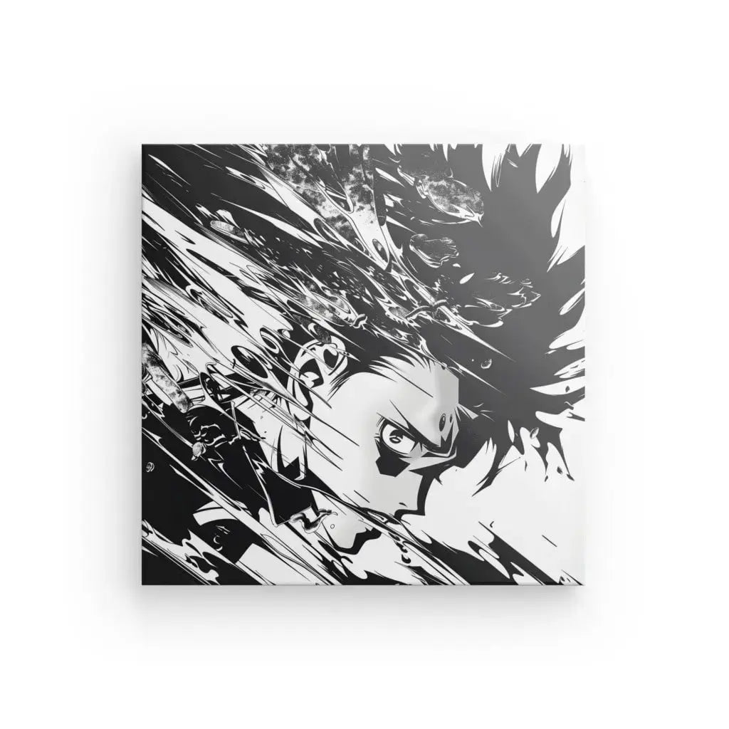 Tableau Anime Dessin Manga Noir et Blanc - Univers Noir et Blanc - #tag1# - #tag2# - #tag3#