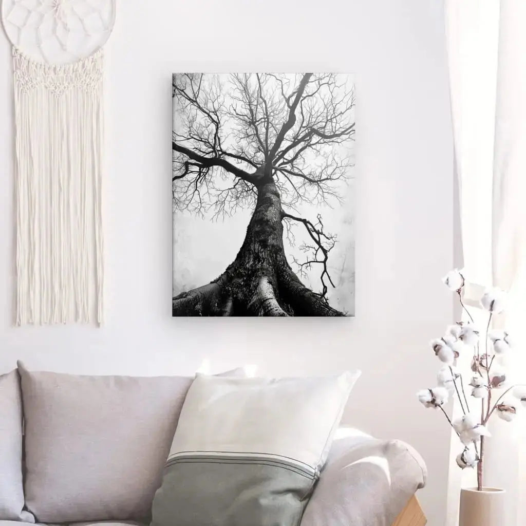 Tableau Arbre Centenaire Noir et Blanc - Univers Noir et Blanc - #tag1# - #tag2# - #tag3#