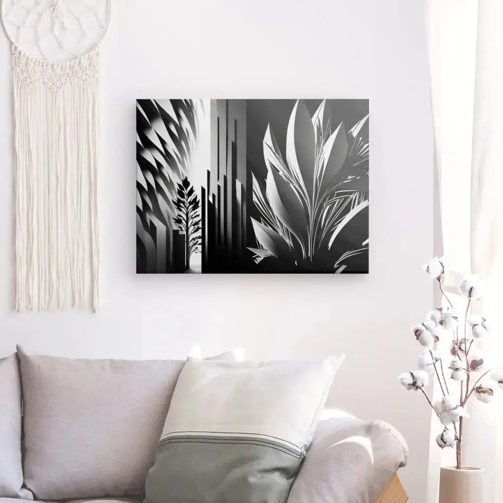 Tableau Art Numérique Abstrait Noir et Blanc - Univers Noir et Blanc - #tag1# - #tag2# - #tag3#