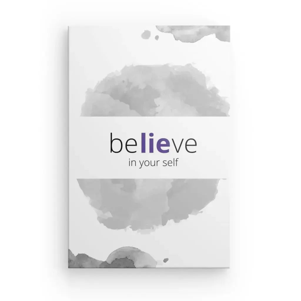 Tableau "Believe" Noir Blanc et Violet - Univers Noir et Blanc - #tag1# - #tag2# - #tag3#