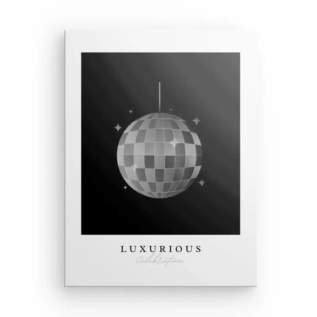 Tableau Boule à Facette Citation Luxe Noir et Blanc - Univers Noir et Blanc - #tag1# - #tag2# - #tag3#