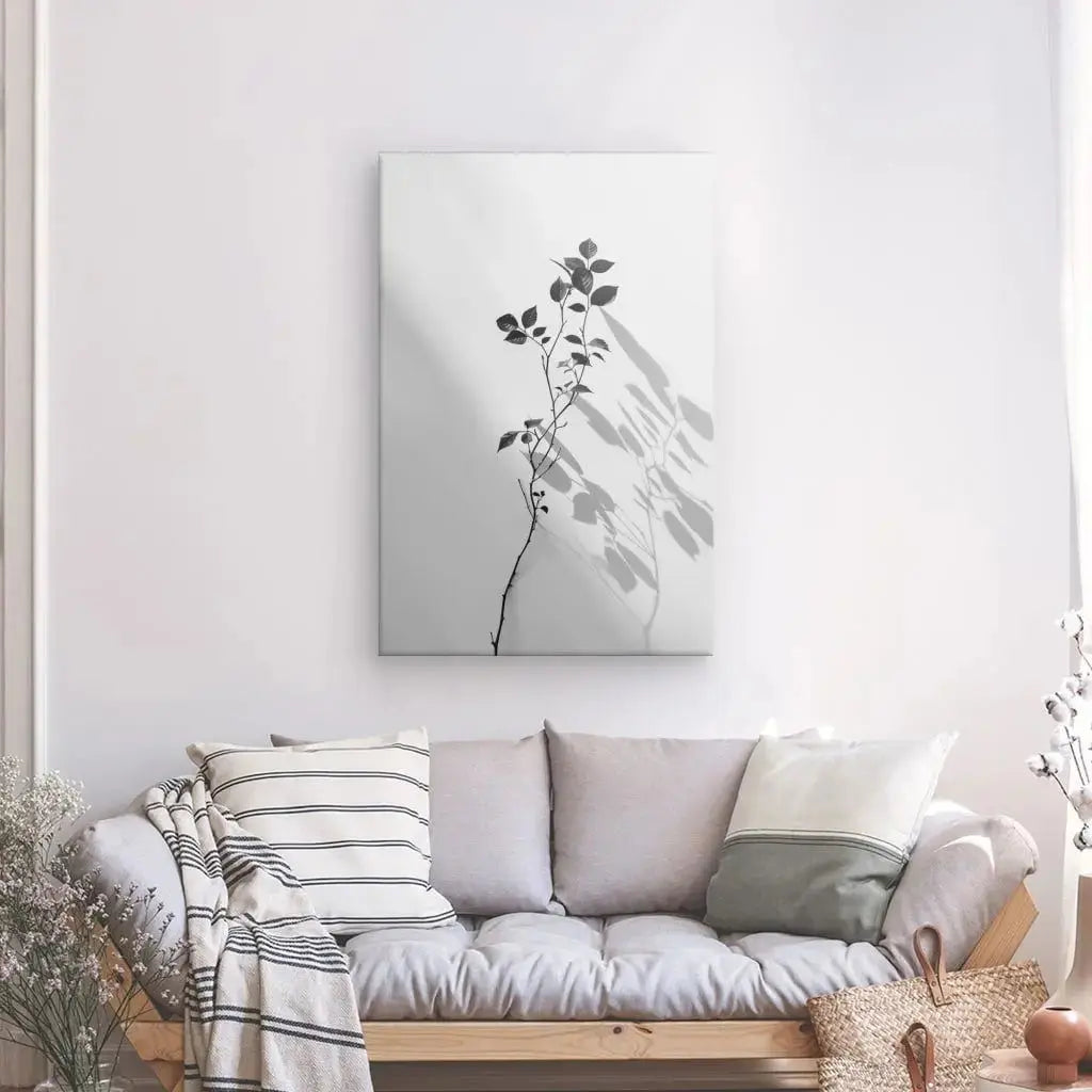 Tableau Branche Minimaliste Noir et Blanc - Univers Noir et Blanc - #tag1# - #tag2# - #tag3#