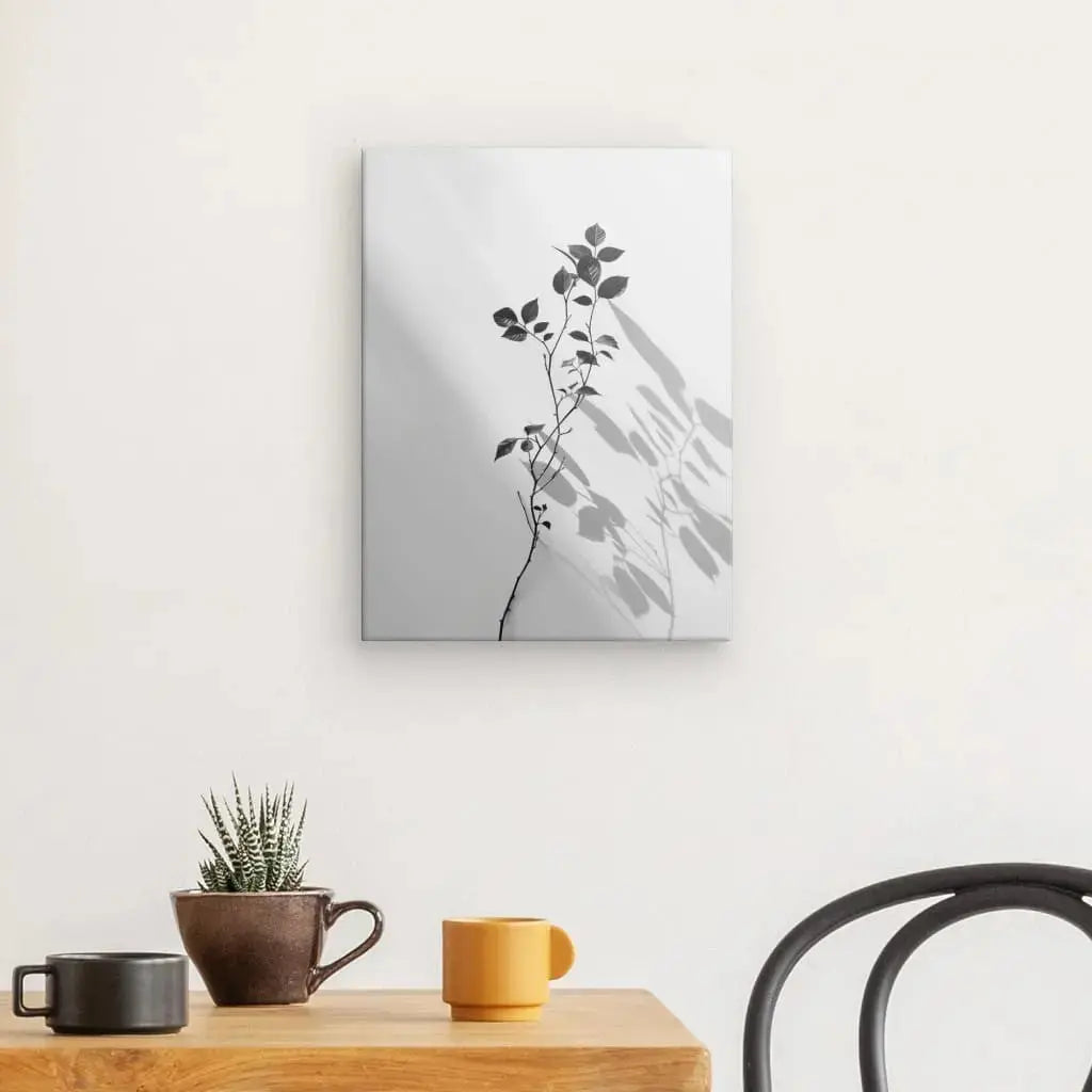 Tableau Branche Minimaliste Noir et Blanc - Univers Noir et Blanc - #tag1# - #tag2# - #tag3#