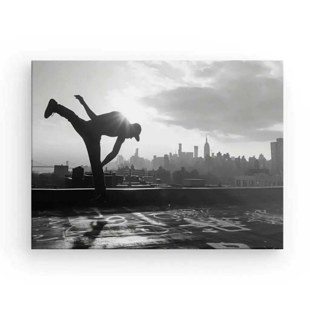 Tableau Breakdance Street Workout Noir et Blanc - Univers Noir et Blanc - #tag1# - #tag2# - #tag3#