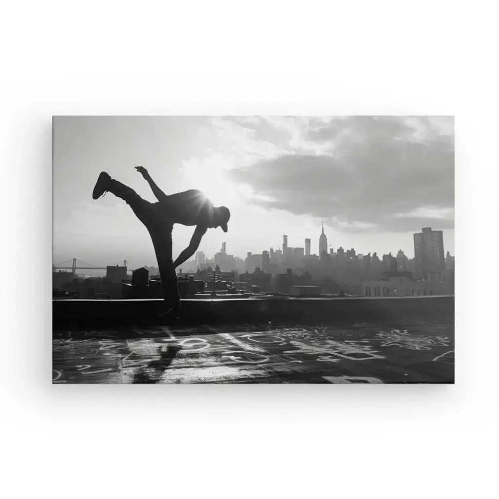 Tableau Breakdance Street Workout Noir et Blanc - Univers Noir et Blanc - #tag1# - #tag2# - #tag3#