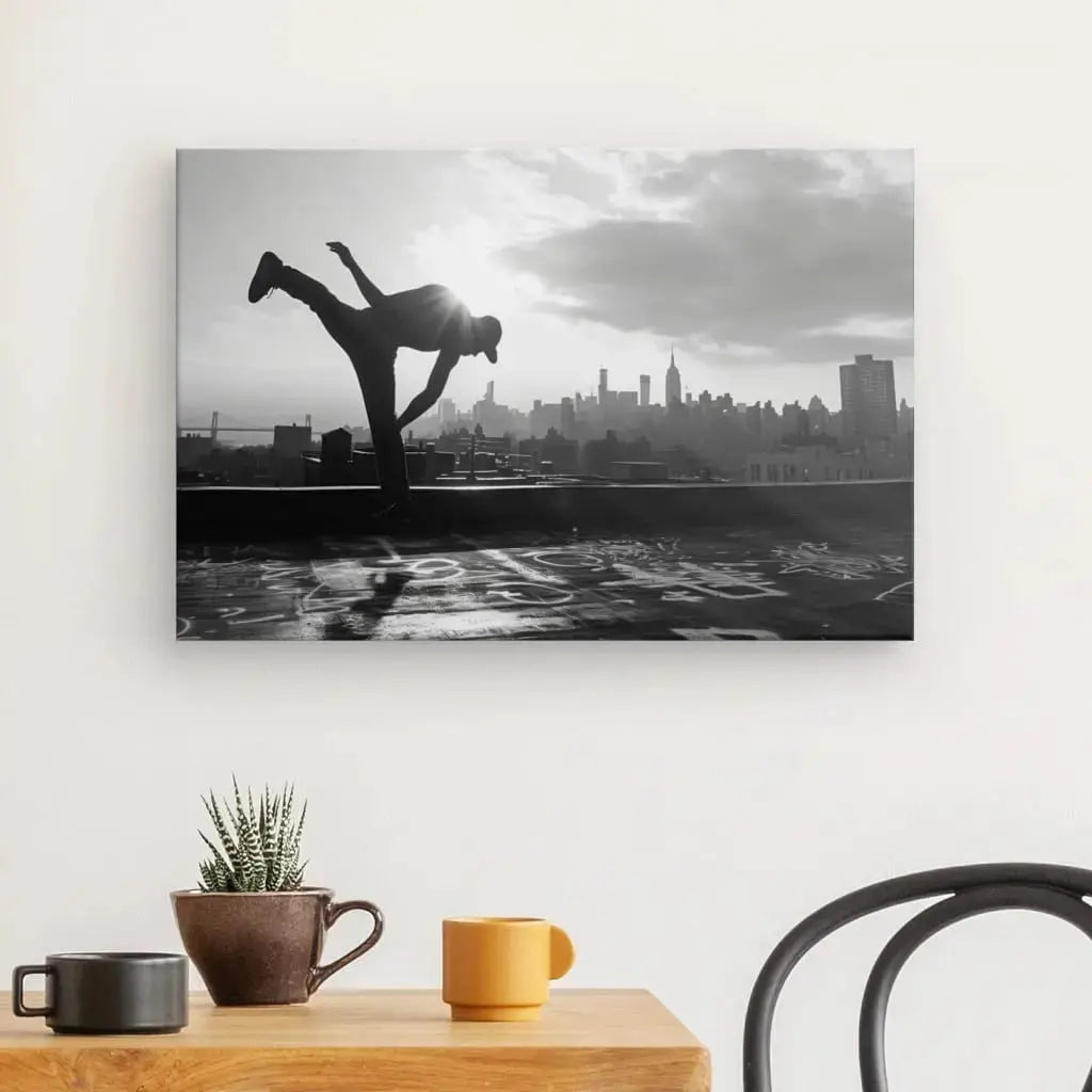 Tableau Breakdance Street Workout Noir et Blanc - Univers Noir et Blanc - #tag1# - #tag2# - #tag3#
