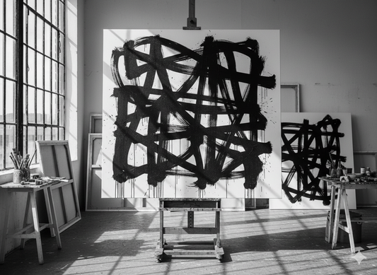 Franz Kline et l'expressionnisme abstrait : la force du geste noir et blanc