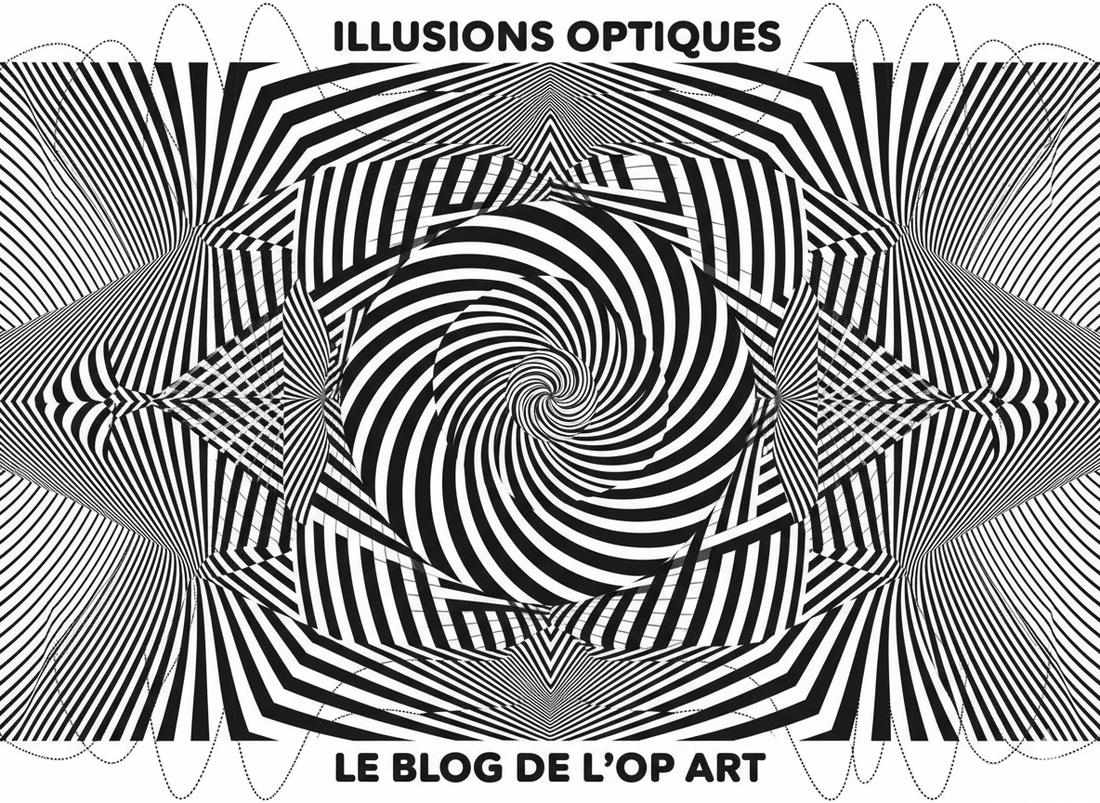 op art noir et blanc