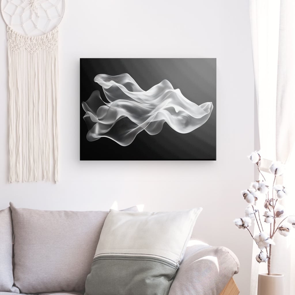 Tableau moderne noir et blanc Univers Noir et Blanc 