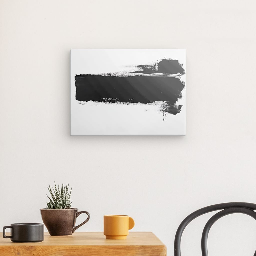 Tableau contraste noir et blanc abstrait Univers Noir et Blanc 