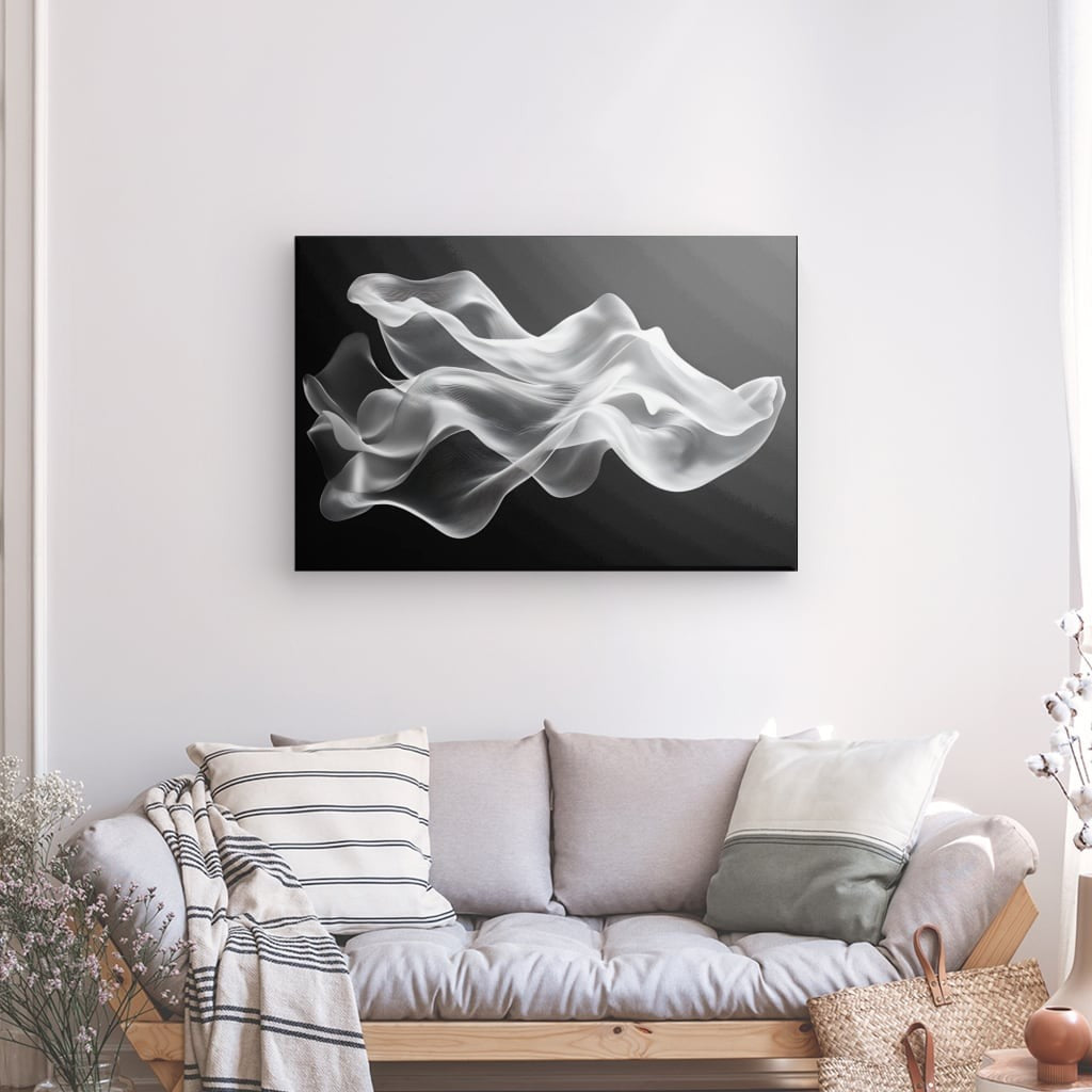 Tableau moderne noir et blanc Univers Noir et Blanc 