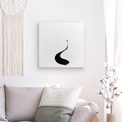Tableau apostrophe peinture fond blanc Univers Noir et Blanc 