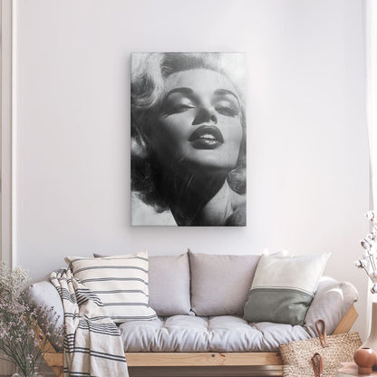 Poster Affiche portrait Marilyn Monroe vintage noir et blanc