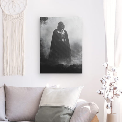 Poster Affiche Dark Vador Vintage Noir et Blanc