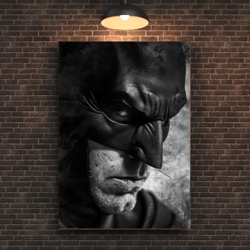 Tableau Batman Super Héros Noir et Blanc 1