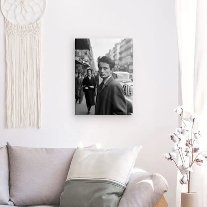 Tableau Portrait Homme Années 1950 Rue New York Noir et Blanc - #tag1# - #tag2# 