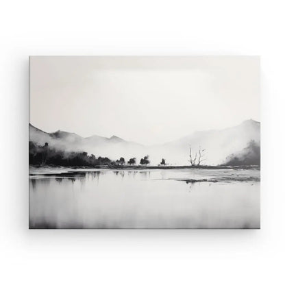 Tableau Peinture Paysage Nature Onirique Noir et Blanc - #tag1# - #tag2# 