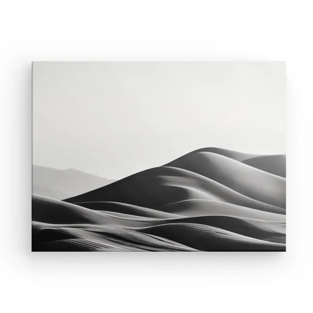 Tableau Photographique Dunes de Sable Noir et Blanc - #tag1# - #tag2# 