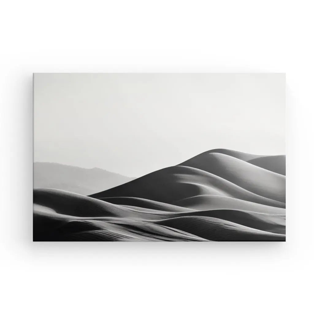 Tableau Photographique Dunes de Sable Noir et Blanc - #tag1# - #tag2# 